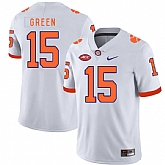 Clemson Tigers 15 T.J. Green White Nike College Football Jersey Dzhi,baseball caps,new era cap wholesale,wholesale hats